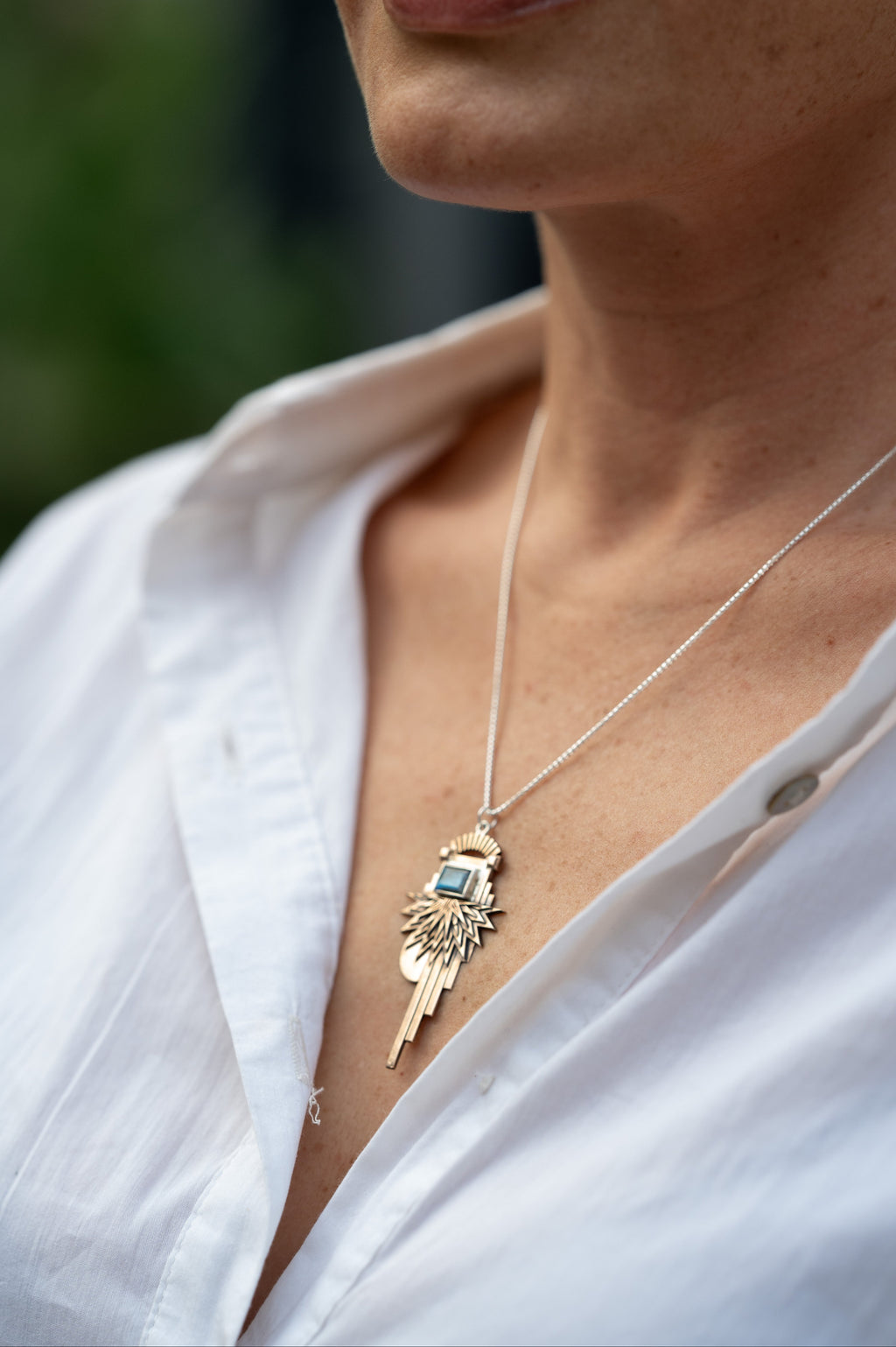 Spirit Steward Pendant with Gemstone