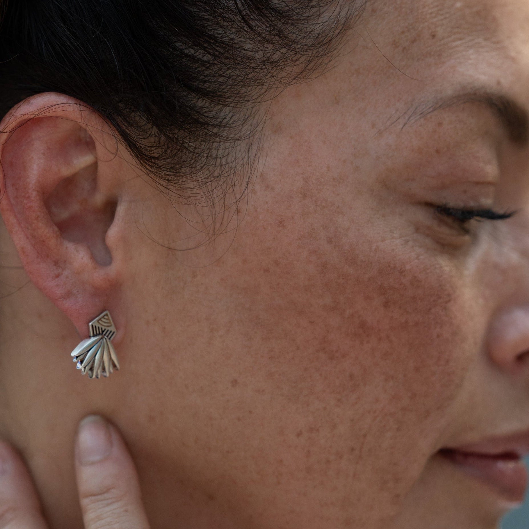 Liberated Sage Stud Earrings