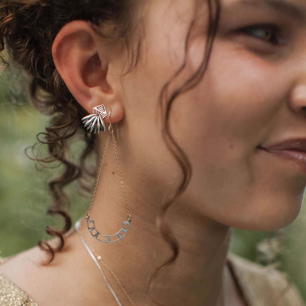 Liberated Sage Stud Earrings