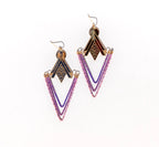 Transcendent Queen Beaded Danglers ~ Purple Prayer