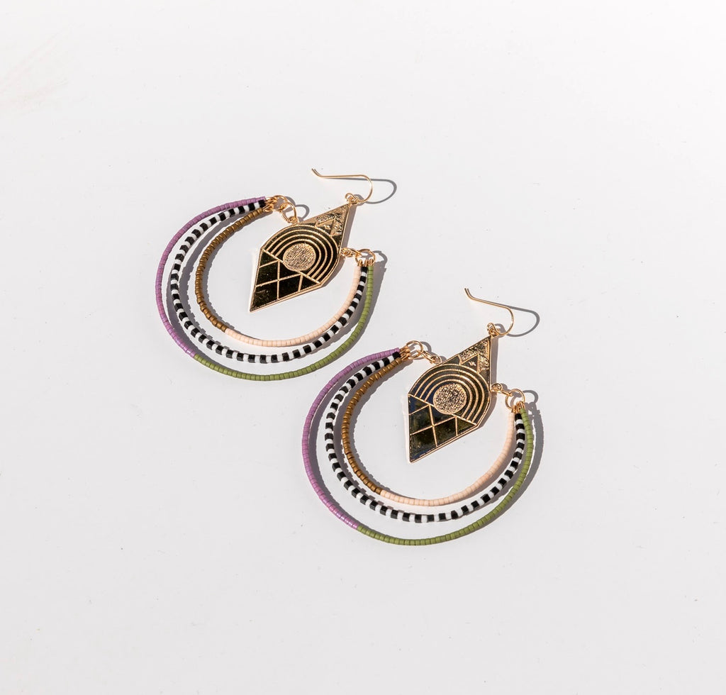 Mystical Enchantress Beaded Danglers ~ Nomad